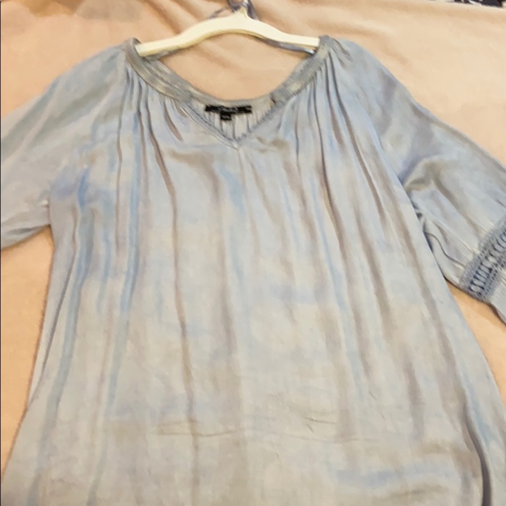 Charlie B light blue medium blouse